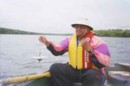 Applied limnologist, Shalom Mandaville, founder and head, during one of his regular limnolgical studies of lakes in HRM