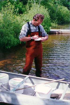 [Img-Dr. Keith Somers at Paint Lake, Ontario, June 1997]