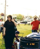 Kelly Marney, two divers from the Halifax Leatherbacks, and Stuart Marney during our Maynard Lake event in June 2002!